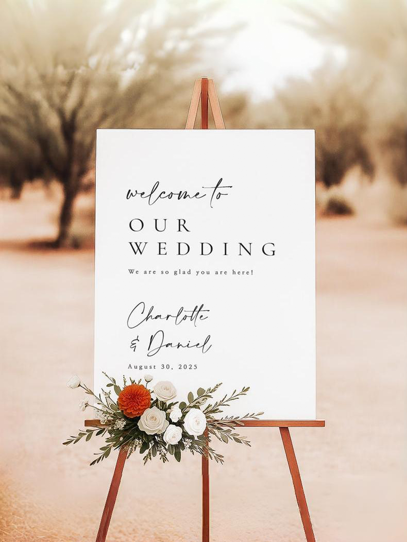 Custom PVC Wedding Welcome Sign